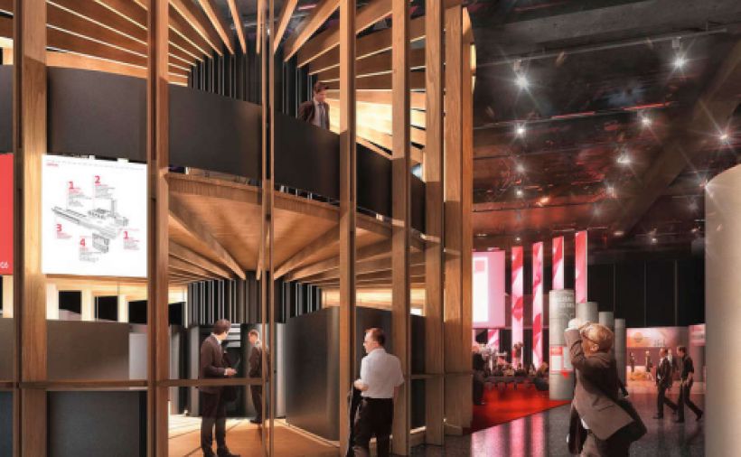 Ein Holzpavillon als klare Aussage