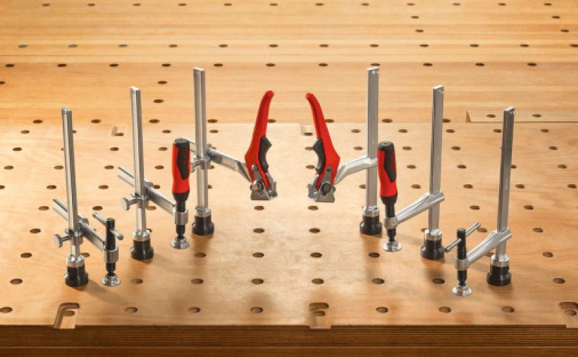 Auf Werkbänken spannen