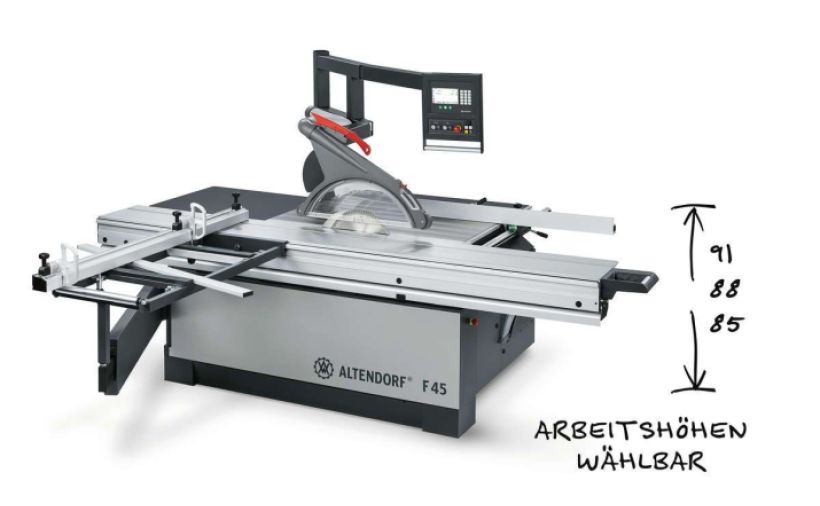 Mit wählbaren Arbeitshöhen