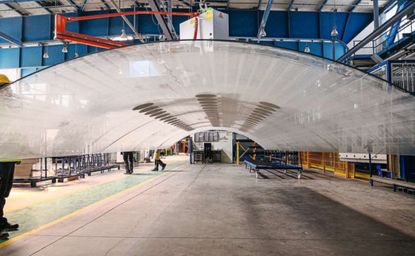 Glasbiegen bei Überformaten