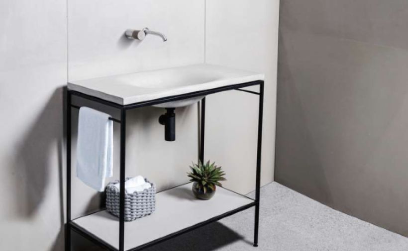 Waschbecken aus Hochleistungsbeton