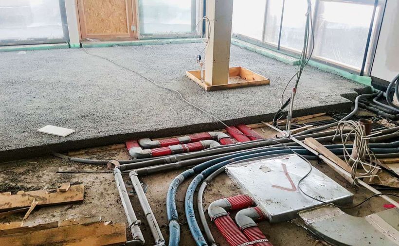 Gebundene Bodenschüttung