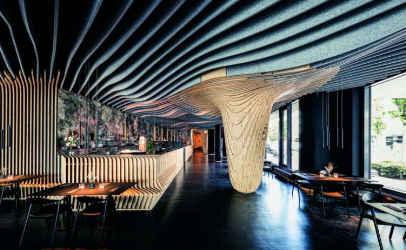 Farbiger Akustikfilz