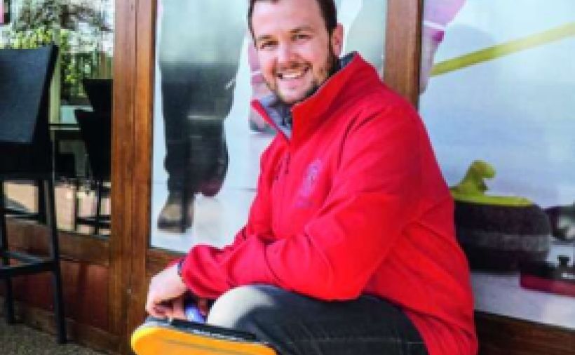 Curling-Spieler durch und durch