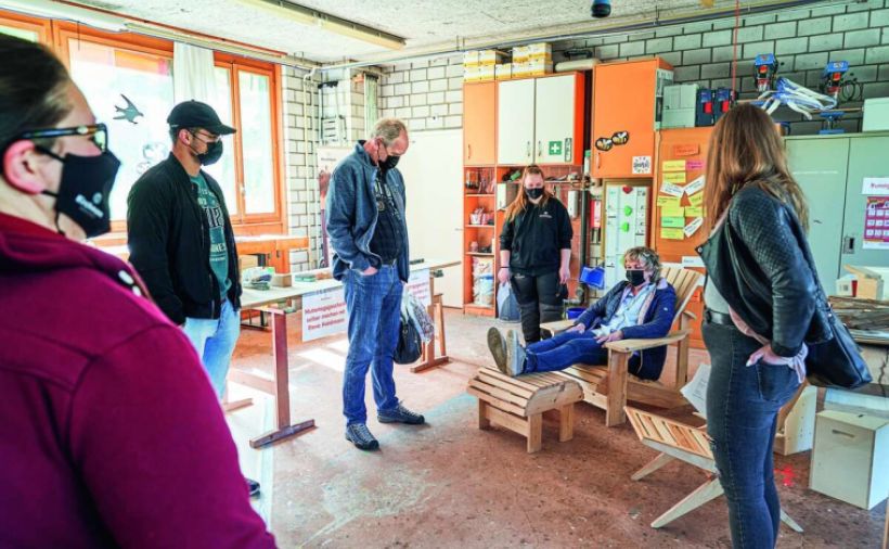 Grosses Interesse an den Schreinereien