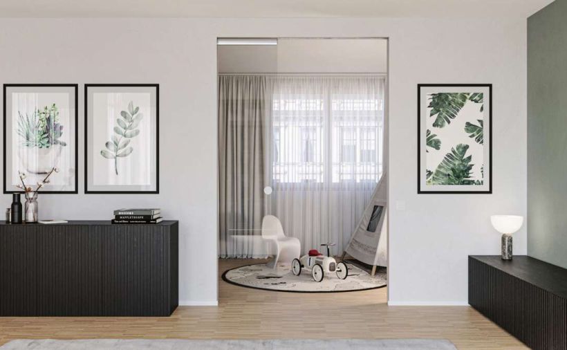 Barrierefreie Glasschiebetüren