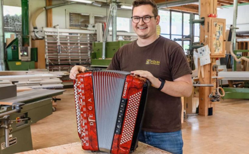 In der Schreinerei spielt die Musik