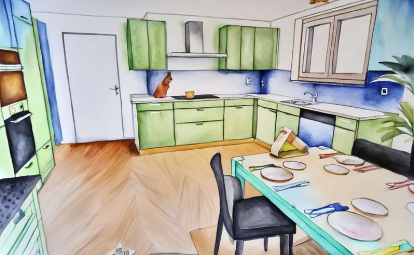 Der Renderingzeichner im Hintergrund