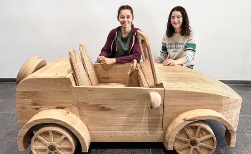 Ein besonderes Auto ganz aus Holz