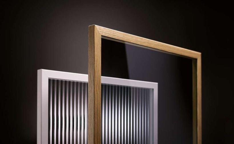 Furnierte Aluminiumglasrahmen