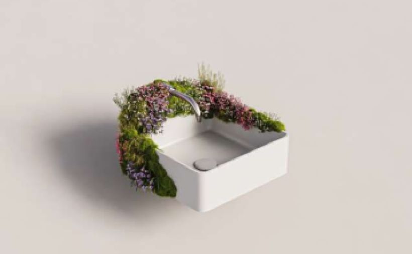 Waschbecken mit Recyclinganteil