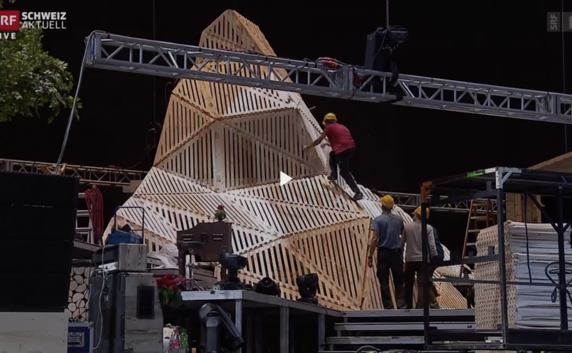 Studierende bauten Matterhorn für Trauffer