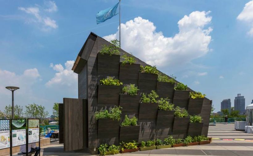 Mini-Holzhaus gegen Klimawandel